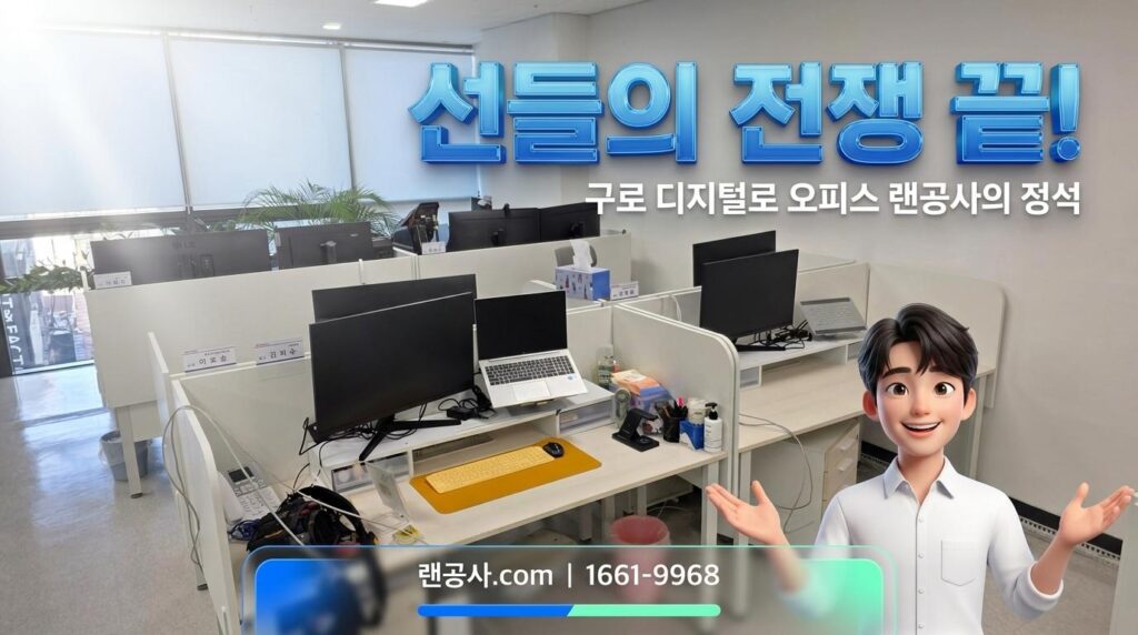 구로동 디지털로 사무실 랜선정리